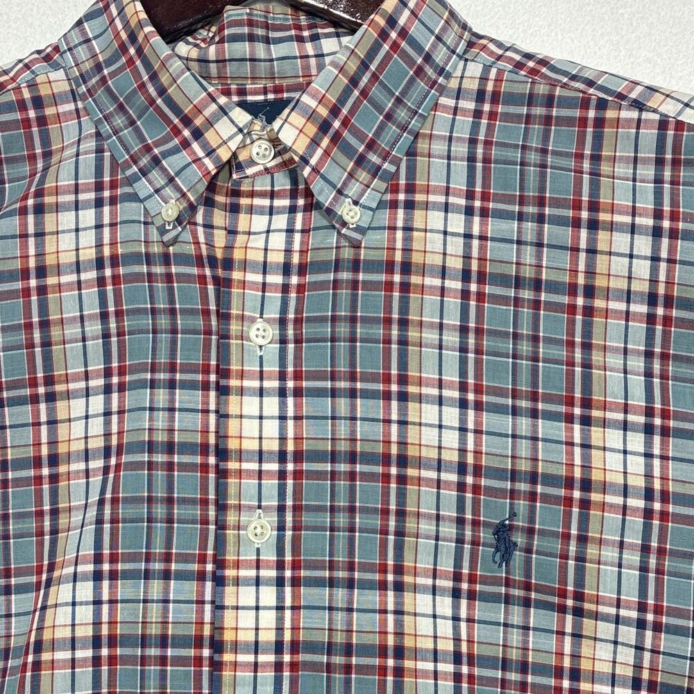 Vintage Ralph Lauren Blake men's XL multicolor plaid button-up long sleeve